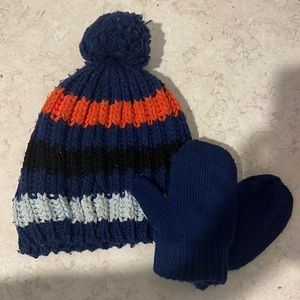Winter hat and mittens 12-24 month